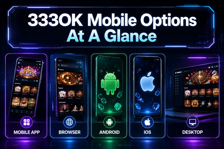 333OK Mobile Options At A Glance