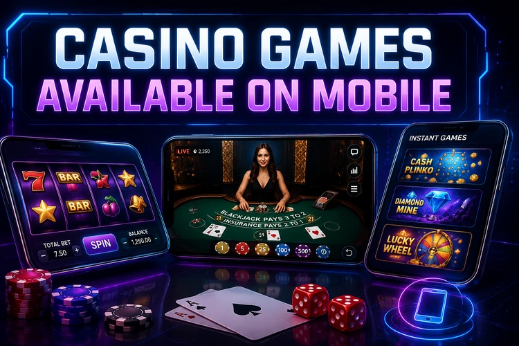 Casino Games Available On Mobile